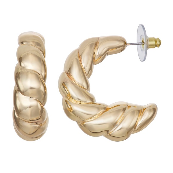 Nine West Jewelry - Nine West gold hoop earrings NWT